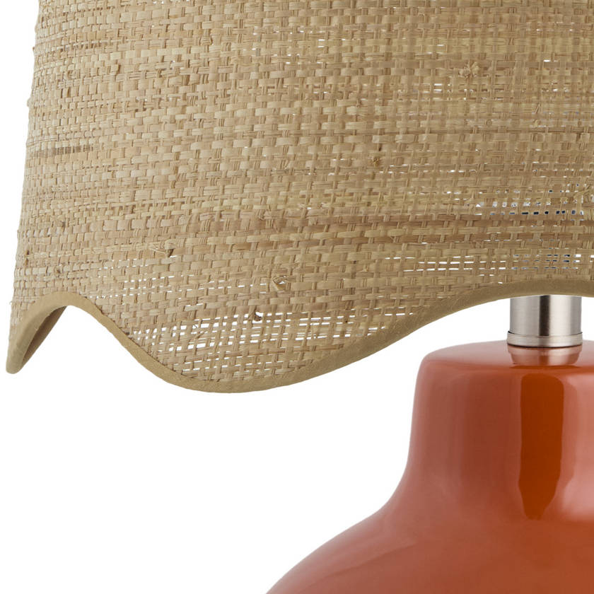 Tereza Rustic Red Table Lamp