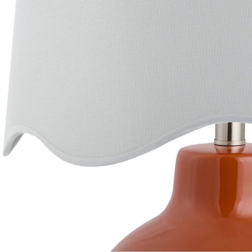Tereza Rustic Red/White Table Lamp