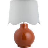 Tereza Rustic Red/White Table Lamp