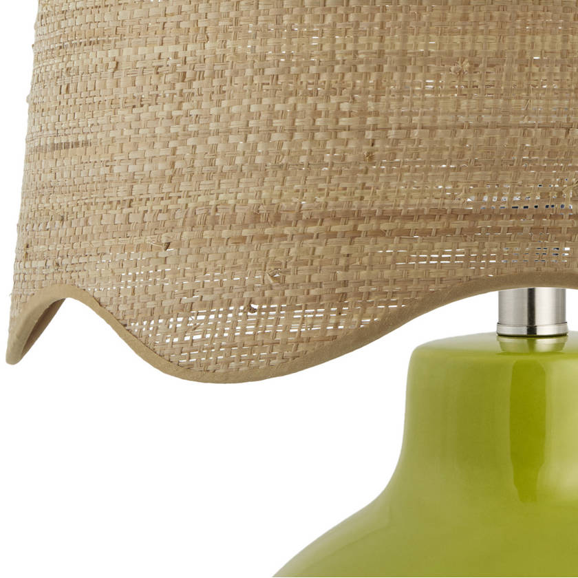Tereza Rustic Green Table Lamp