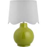 Tereza Rustic Green/White Table Lamp