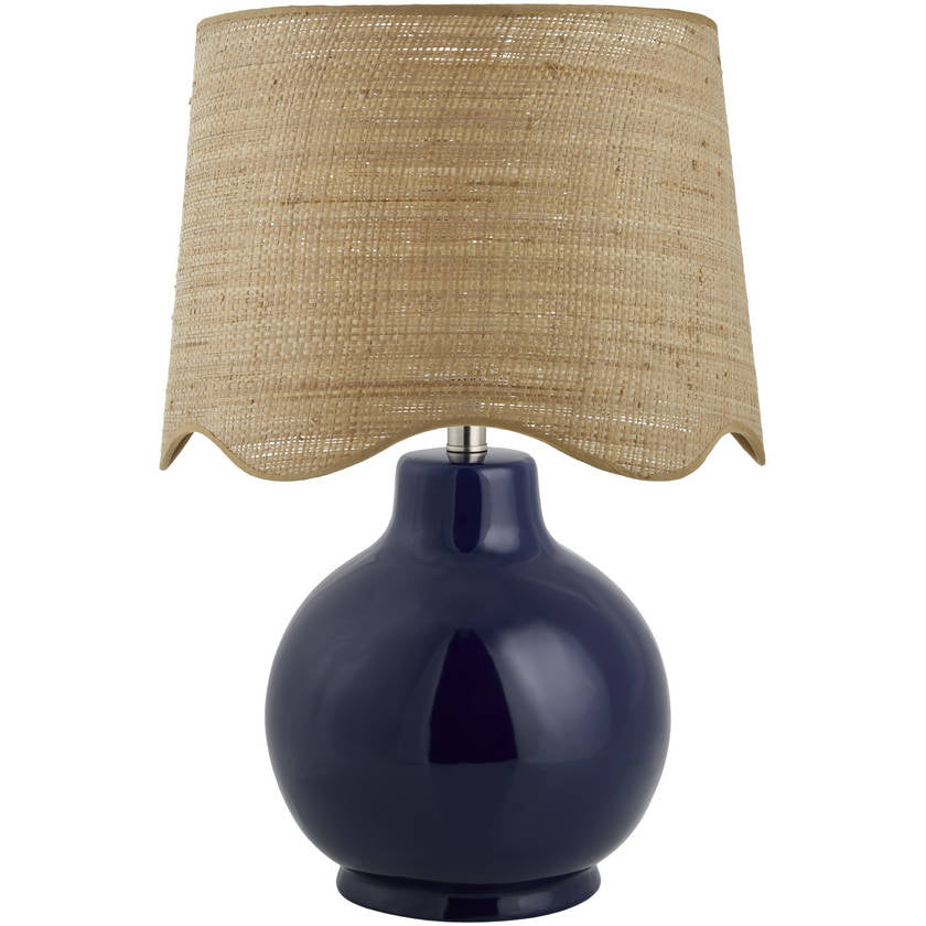 Tereza Rustic Dark Blue Table Lamp