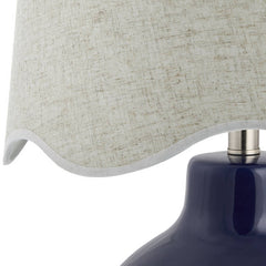Tereza Rustic Dark Blue/Wheat Table Lamp