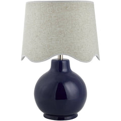 Tereza Rustic Dark Blue/Wheat Table Lamp