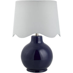 Tereza Rustic Dark Blue/White Table Lamp
