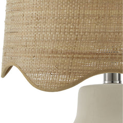 Tereza Rustic Cream Table Lamp