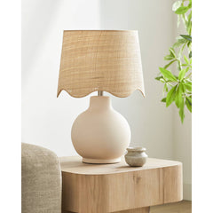 Tereza Rustic Cream Table Lamp