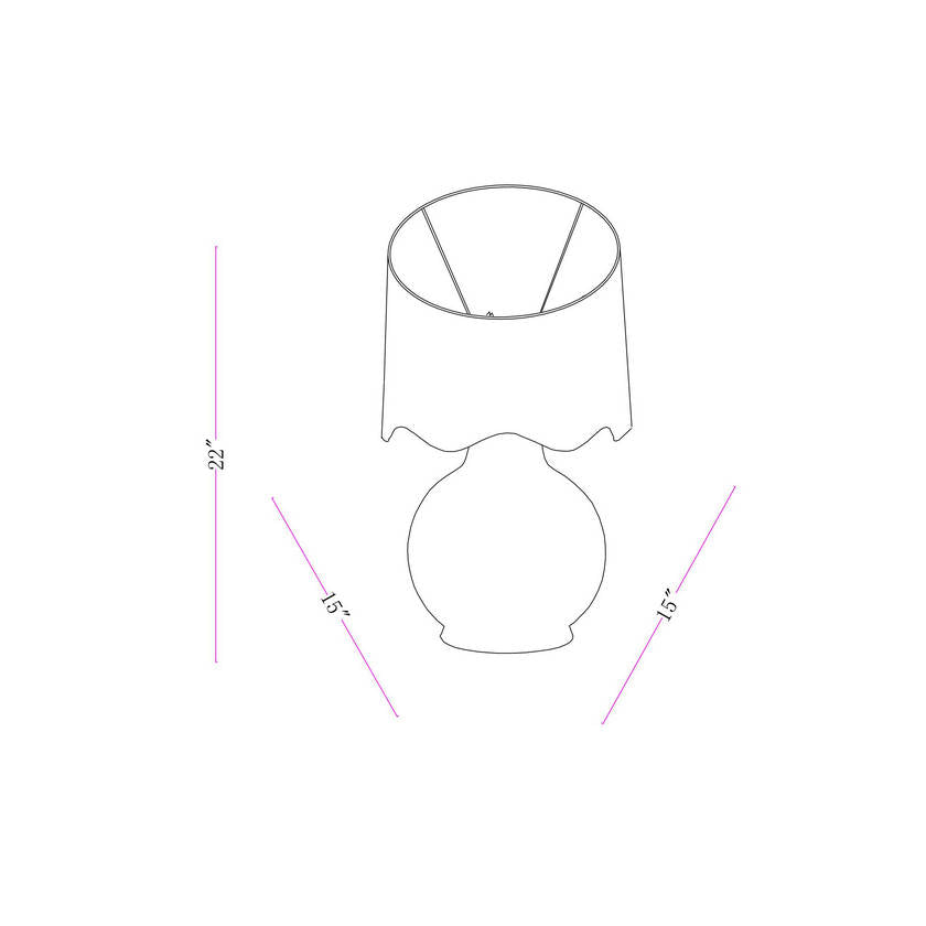 Tereza Rustic Cream/Wheat Table Lamp