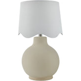 Tereza Rustic Cream/White Table Lamp
