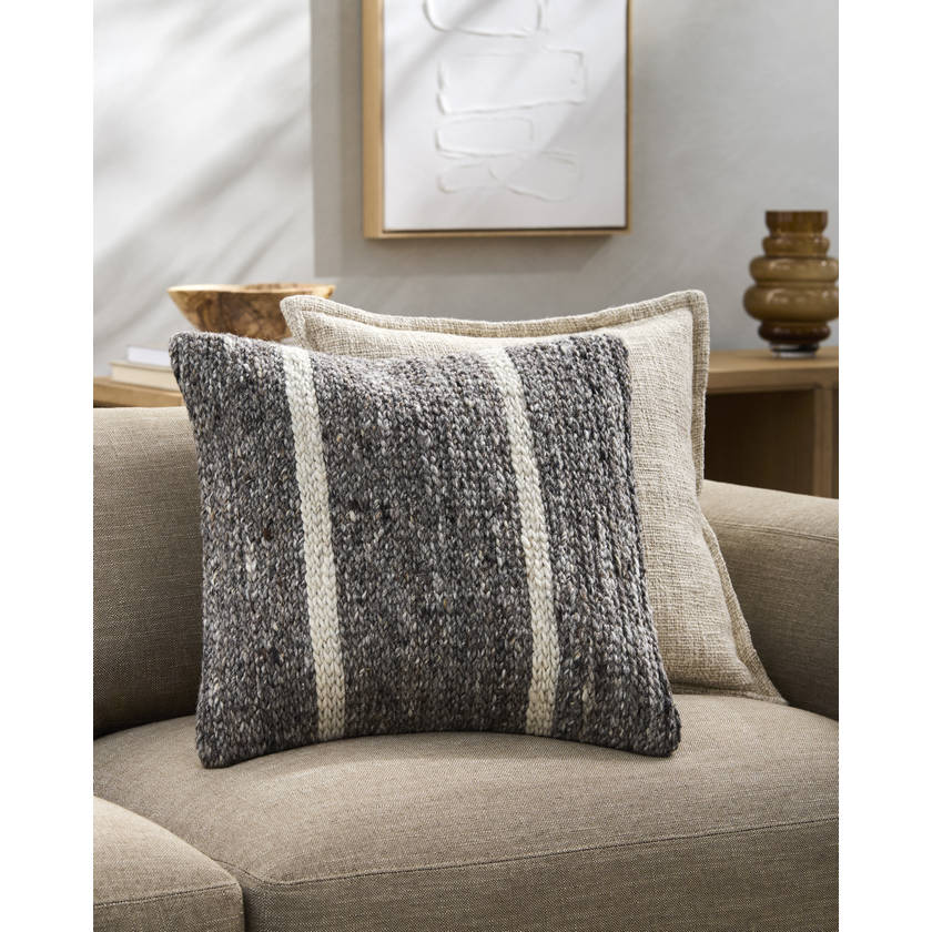 Traver Light Brown Pillow Cover