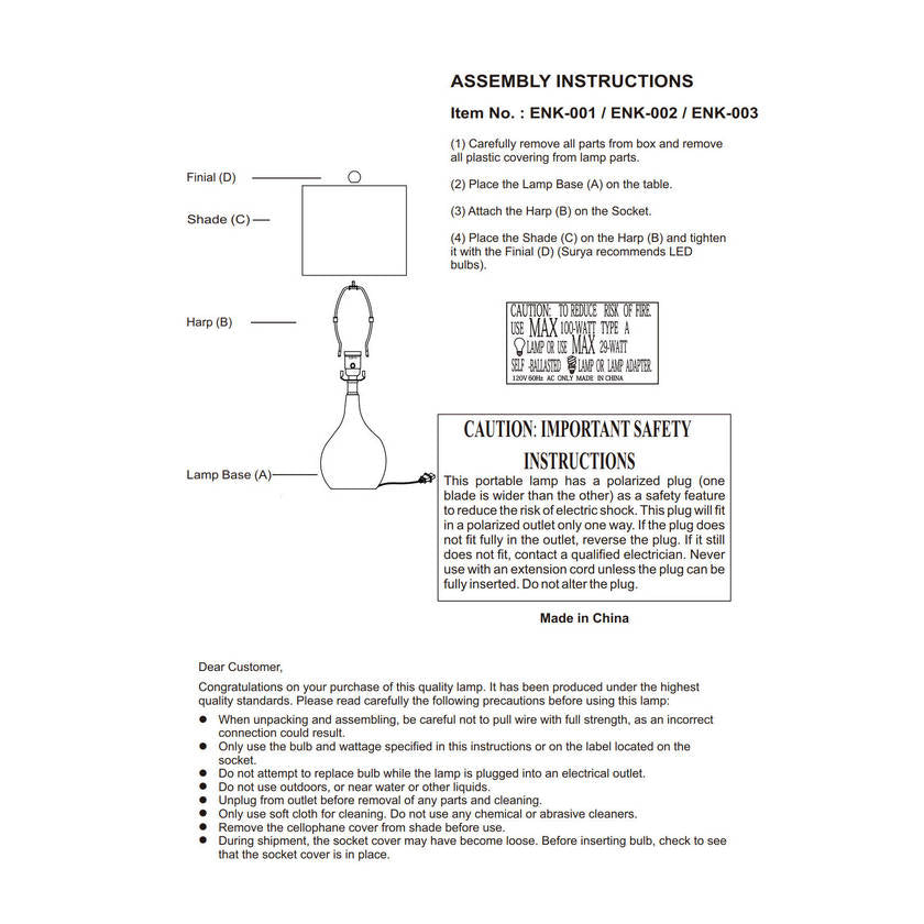 Katerine Cottage Cream Table Lamp