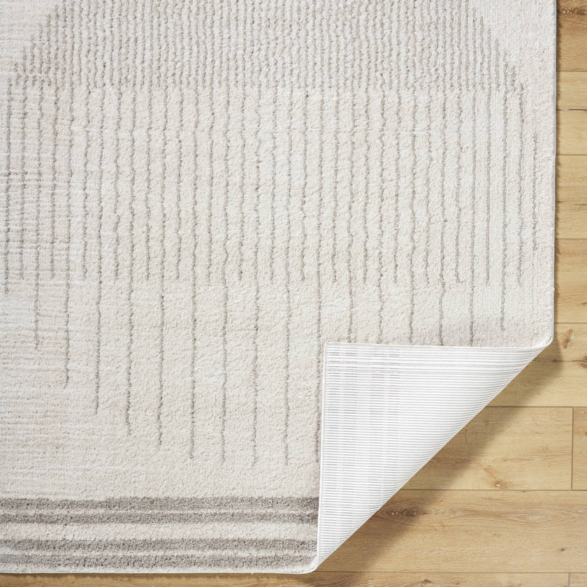 Lyndsi Global Medium Gray Washable Area Rug