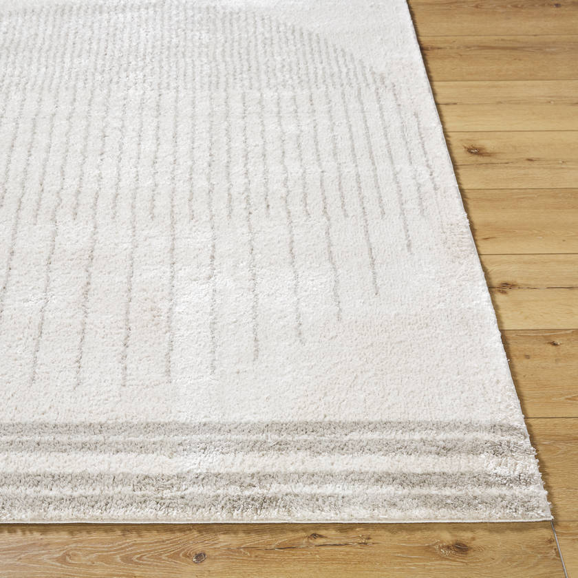 Lyndsi Global Medium Gray Washable Area Rug