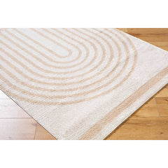 Larita Modern Beige Washable Area Rug