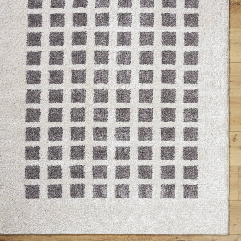 Noam Modern Charcoal Washable Area Rug