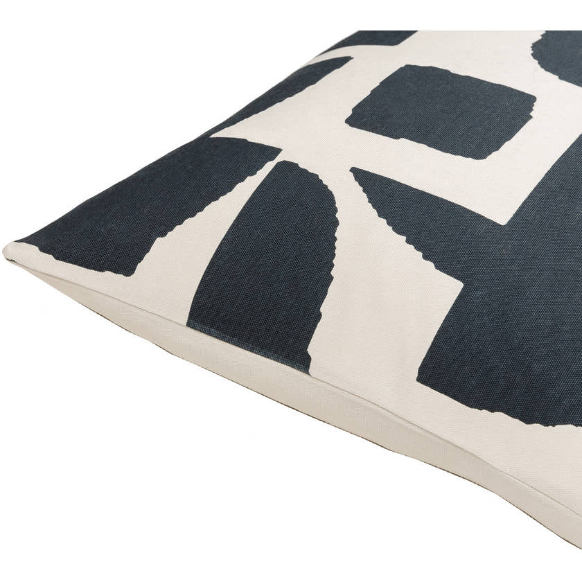 Chazz White/Black Pillow Cover