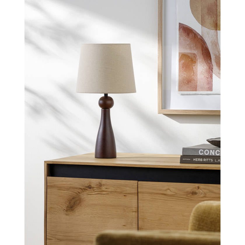 Edgardo Modern Dark Brown Table Lamp