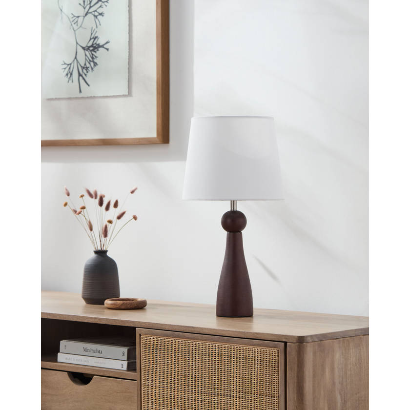 Edgardo Modern Dark Brown Table Lamp