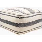 Nehemiah Cream/Black Pouf