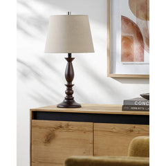 Summit Modern Dark Brown Table Lamp
