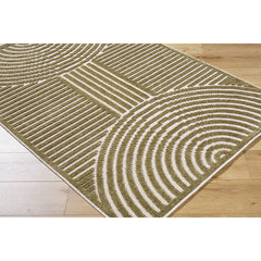 Carter Lake Modern Brown Washable Area Rug