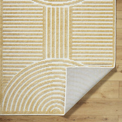 Carter Lake Modern Mustard Washable Area Rug