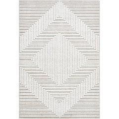 Carissa Modern Cream Washable Area Rug