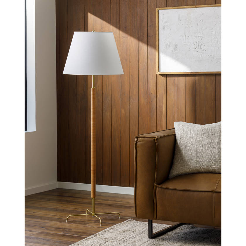 Charlett Modern Metallic - Brass Floor Lamp