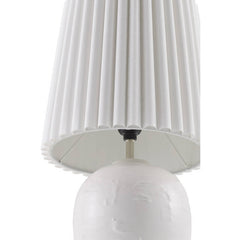 Register Modern White Table Lamp