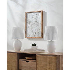Register Modern White Table Lamp