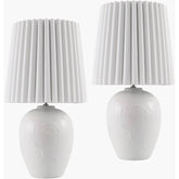 Register Modern White Table Lamp