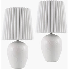 Register Modern White Table Lamp