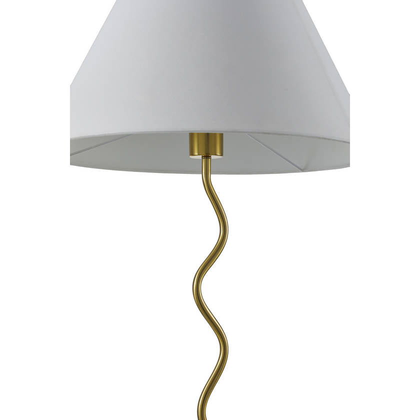Raysean Modern Metallic - Brass Floor Lamp