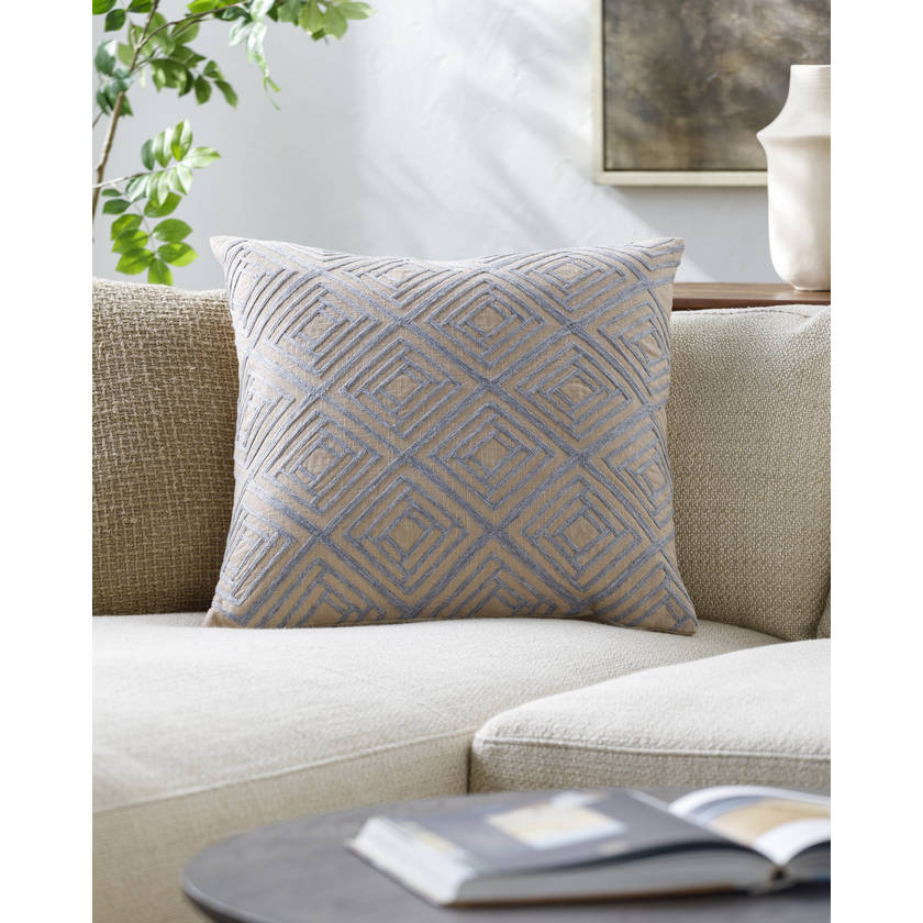 Shauntee Tan/Slate Pillow Cover