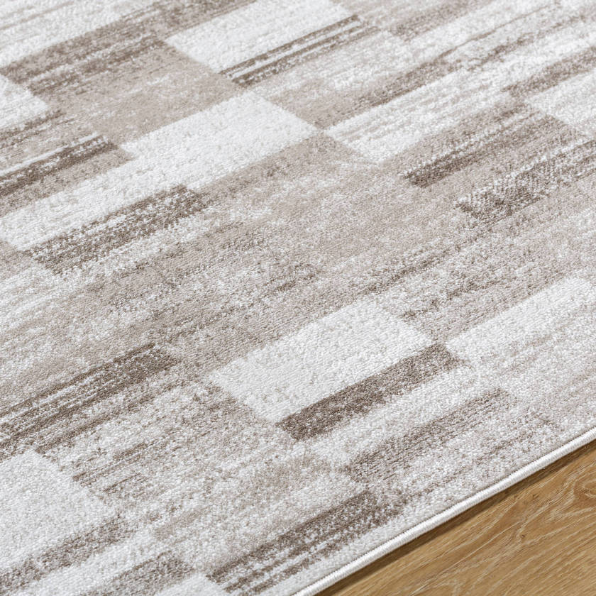 Dantrell Modern Dark Brown Area Rug