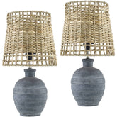 Michiko Modern Gray Table Lamp