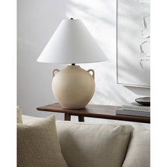 Donika Traditional Beige Table Lamp