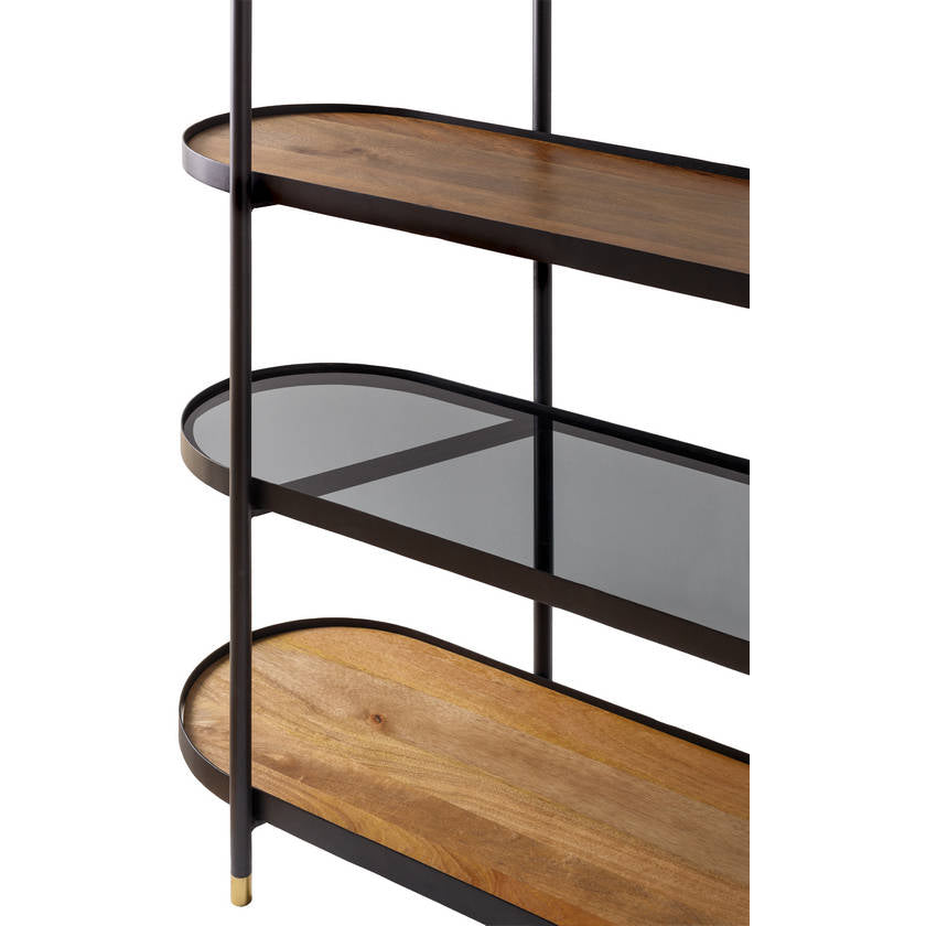 Jalyn Dark Brown Bookcase
