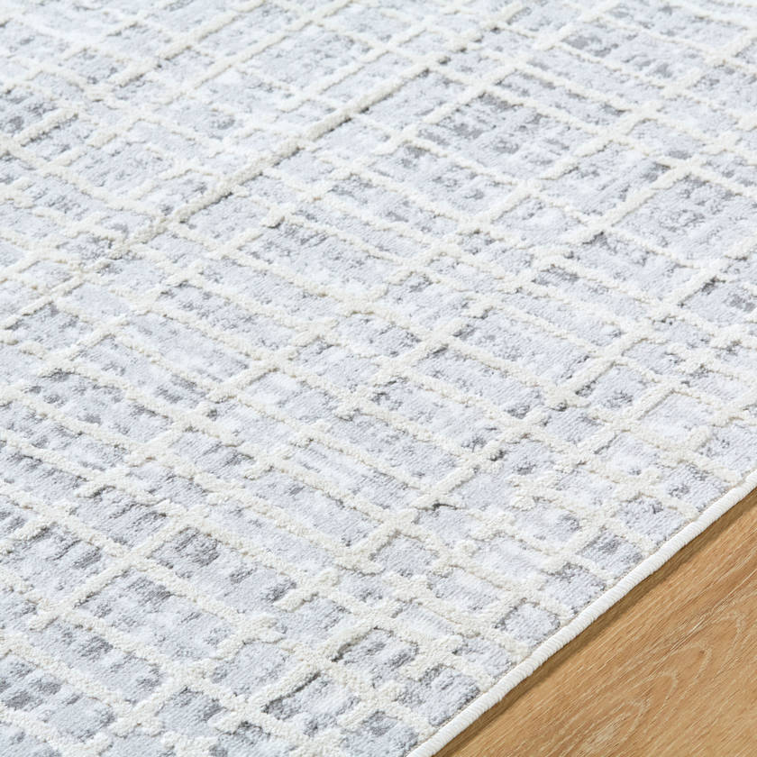 Kerrobert Modern Light Beige/Light Gray Area Rug