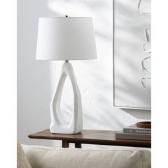 Chaney Traditional White Table Lamp