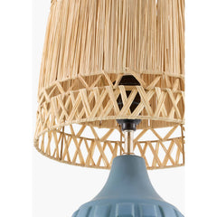 Natika Modern Gray Table Lamp