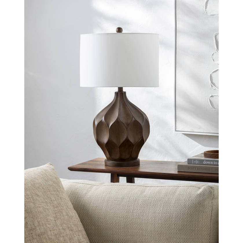Elston Traditional Brown Table Lamp