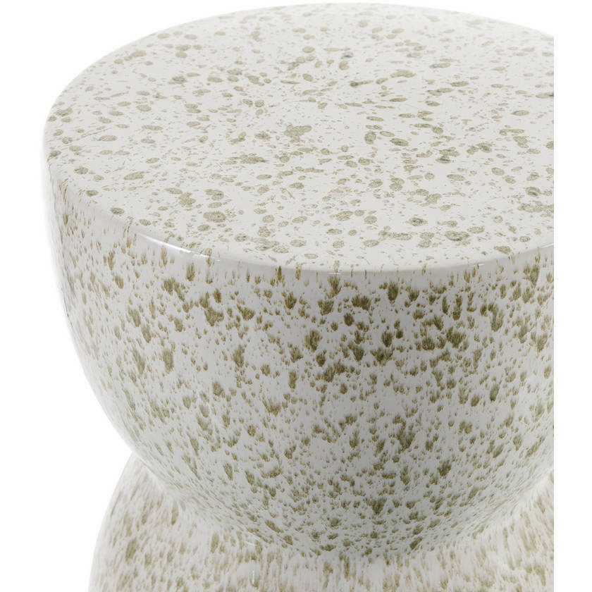 Charee Cream Garden Stool