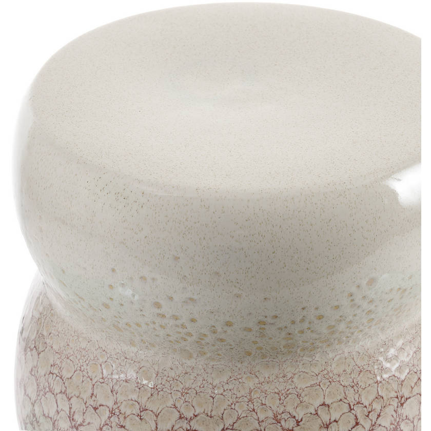 Iola Coral Garden Stool