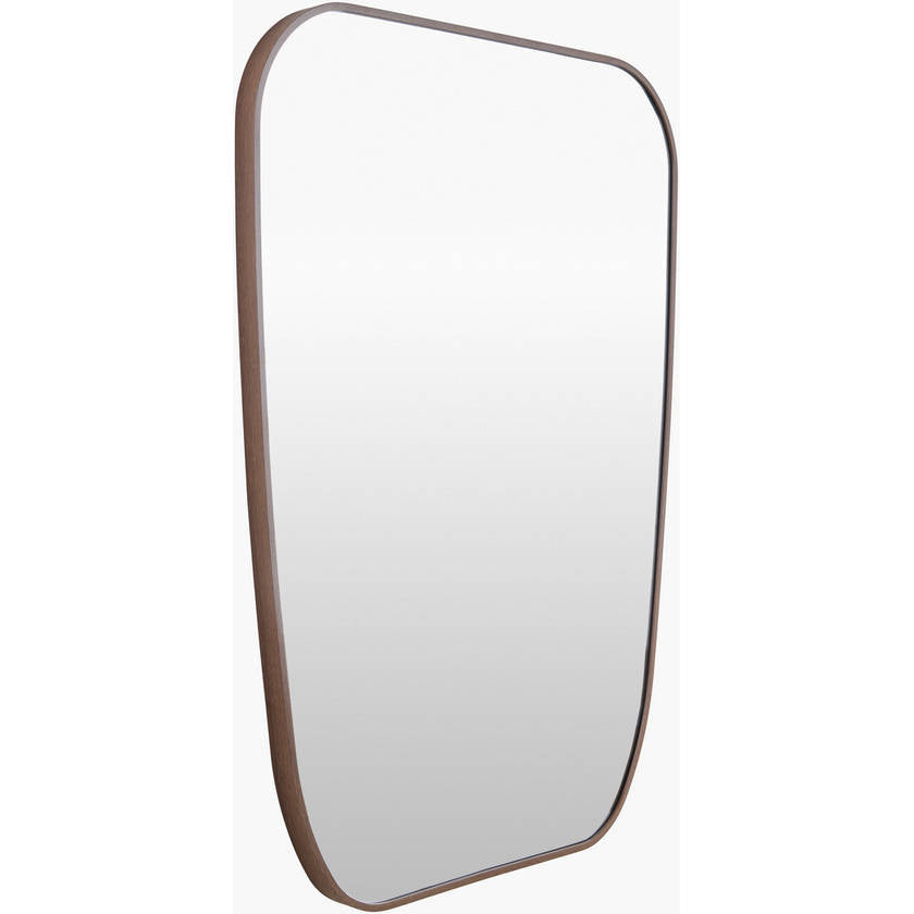 Samone Modern Dark Brown Wall Mirror