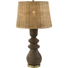 Allenhurst Rustic Dark Brown Table Lamp