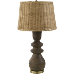 Allenhurst Rustic Dark Brown Table Lamp
