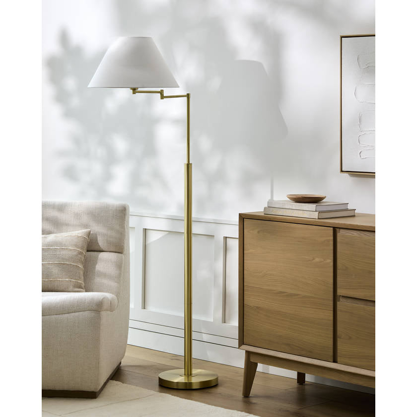 Gerren Rustic Metallic - Brass Floor Lamp