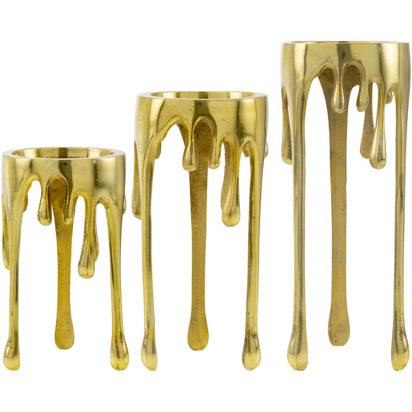 Arinsal Metallic - Brass Candleholder