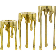 Arinsal Metallic - Brass Candleholder